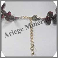 GRENAT - Collier Baroque (Gros Morceaux de 10  12 mm) - 40 cm - M002