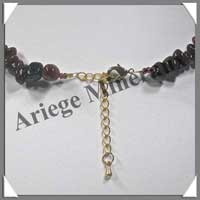 GRENAT - Collier Baroque (Morceaux de 6  10 mm) - 42 cm - M002