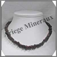 GRENAT - Collier Baroque (Morceaux de 6  10 mm) - 42 cm - M003