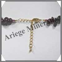 GRENAT - Collier Baroque (Morceaux de 6  10 mm) - 42 cm - M003