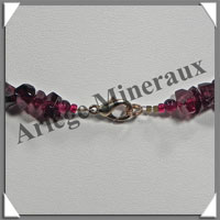 GRENAT - Collier Baroque (Morceaux de 8  15 mm) - 43 cm - M001