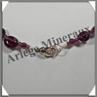 GRENAT - Collier Baroque - Nuggets 8x10 mm - 50 cm - C002