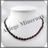 GRENAT - Collier Compos - Olives 8x6 mm - 46 cm - M001