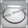 GRENAT - Collier Compos - Perles 4 mm et Olives 10 mm - 44 cm - C002 Malawi
