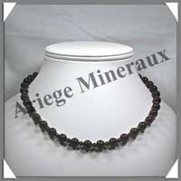 GRENAT - Collier Perles 4 et 8 mm en altern - 44 cm - C001