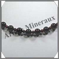 GRENAT - Collier Perles 4 et 8 mm en altern - 44 cm - C001