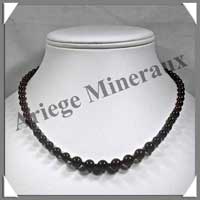 GRENAT - Collier Perles 4  8 mm en dgrad - 45 cm - M001