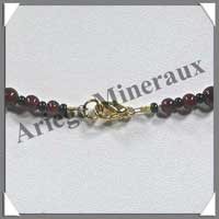 GRENAT - Collier Perles 4  8 mm en dgrad - 45 cm - M001