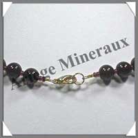 GRENAT - Collier Perles 8 mm - 43 cm - C001
