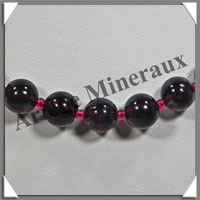 GRENAT - Collier Perles 8 mm - 45 cm - C002