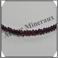 GRENAT - Collier Compos - Soucoupes 5x2 mm - 41 cm - Z001