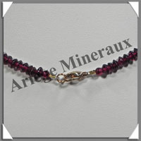 GRENAT - Collier Compos - Soucoupes 5x2 mm - 41 cm - Z001