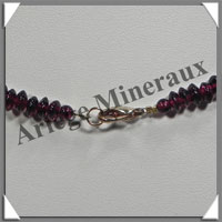 GRENAT - Collier Compos - Soucoupes 6x3 mm - 42 cm - Z002