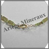 GRENAT VERT - Collier Compos - Rectangles 15x6 mm en dgrad - 48 cm - C001