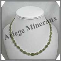 GRENAT VERT - Collier Compos - Nuggets de 5  10 mm - 45 cm - C001