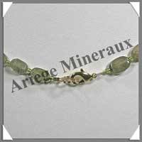 GRENAT VERT - Collier Compos - Nuggets de 5  10 mm - 46 cm - C002