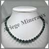 HEMATITE - Collier Perles Facetes 8 mm - 48 cm - A003 Brsil