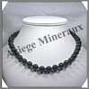 HEMATITE - Collier Perles 10 mm - 44 cm - A002 Brsil