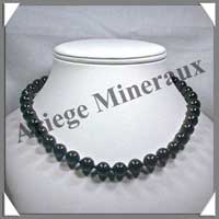 HEMATITE - Collier Perles 10 mm - 44 cm - A002