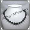 HEMATITE - Collier Perles 4 et 10 mm en altern - 48 cm - A003 Brsil