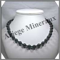 HEMATITE - Collier Perles 4 et 10 mm en altern - 48 cm - A003
