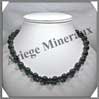 HEMATITE - Collier Perles 6 et 10 mm en altern - 48 cm - A006 Brsil