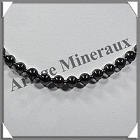 HEMATITE Magntique - Collier Perles 6 mm - 44 cm - M002