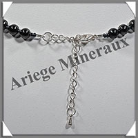 HEMATITE Magntique - Collier Perles 6 mm - 44 cm - M002