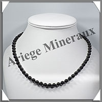 HEMATITE Magntique - Collier Perles 6 mm - 43 cm - M003