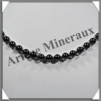HEMATITE Magntique - Collier Perles 6 mm - 43 cm - M003