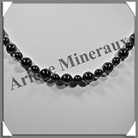 HEMATITE Magntique - Collier Perles 6 et 8 mm alternes - 44 cm - M001