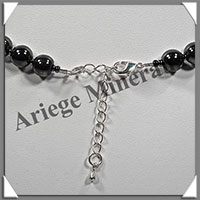 HEMATITE Magntique - Collier Perles 8 mm - 42 cm - M001