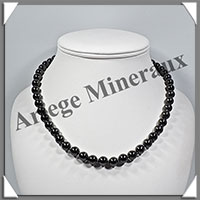 HEMATITE Magntique - Collier Perles 8 mm - 43 cm - M004