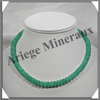 HEMIMORPHITE - Collier Compos - Disques 8x5 mm - 42 cm - M001