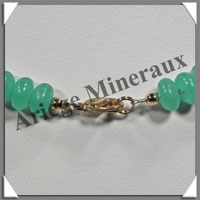 HEMIMORPHITE - Collier Compos - Disques 8x5 mm - 42 cm - M001