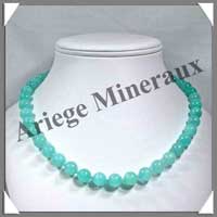 HEMIMORPHITE - Collier Perles 10 mm - 47 cm - M001