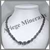 IOLITHE (Cordirite) - Collier Compos - Ovales 10x8 mm - 49 cm - M001 Madagascar