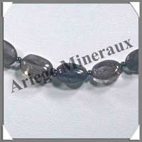 IOLITHE (Cordirite) - Collier Compos - Ovales 10x8 mm - 49 cm - M001