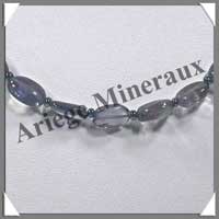 IOLITHE (Cordirite) - Collier Compos - Ovales 8x6 mm - 50 cm - M002