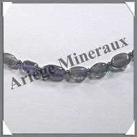 IOLITHE (Cordirite) - Collier Compos - Ovales 6x4 mm - 50 cm - M004