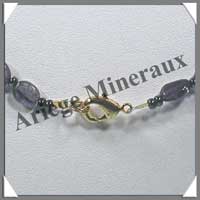 IOLITHE (Cordirite) - Collier Compos - Ovales 6x4 mm - 50 cm - M004
