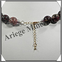 JASPE BRECHIQUE - Collier Perles 14 mm - 48 cm - M001