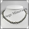 JASPE DALMATIEN - Collier Perles 8 mm - 44 cm - M002 Mexique