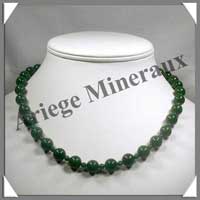 JADE - Collier Perles 4 et 10 mm en altern - 47 cm - C003