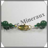 JADE - Collier Perles 4 et 10 mm en altern - 47 cm - C003