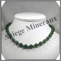 JADE - Collier Perles 4 et 10 mm en altern - 47 cm - C004