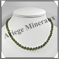 JADE - Collier Perles 6 mm - 45 cm - M005