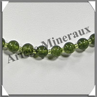 JADE - Collier Perles 6 mm - 45 cm - M005