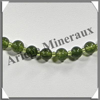 JADE - Collier Perles 6 mm - 45 cm - M007