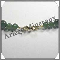 JADE - Collier Perles 8 mm - 49 cm - M001